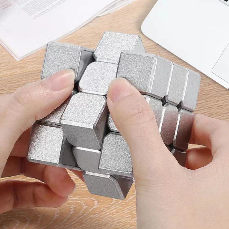 Minimalist Metal Rubik's Cube