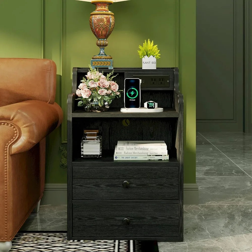Smart Nightstand with Charging Station