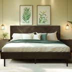 Acacia Solid Wood Bed Frame - Alander Deluxe Platform Bed