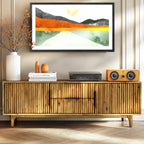 Megsu Bosk Wood Fluted TV Stand