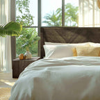 Acacia Solid Wood Bed Frame - Alander Deluxe Platform Bed