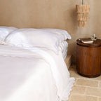 Organic Bamboo Scallop Duvet Cover Set