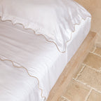 Organic Bamboo Scallop Bed Sheet Set