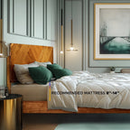 Rorns Bifrost Platform Bed Frame With Headboard for Modern Bedrooms