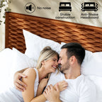 Acacia Elara Platform Bed Frame with Headboard - Stylish and Durable Design