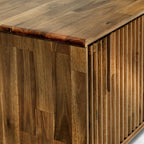 Megsu Bosk Wood Fluted TV Stand