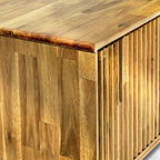 Megsu Bosk Wood Fluted TV Stand