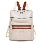 Leather Backpack Large Capacity for Women's - PU Soft