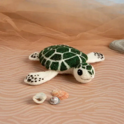 Hawthorn Handmade - Kit de fieltrado de mini tortuga marina