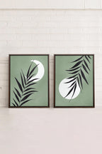MOONLIGHT SILHOUETTES Stretched Canvas Artwork x2