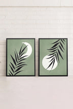 MOONLIGHT SILHOUETTES Stretched Canvas Artwork x2
