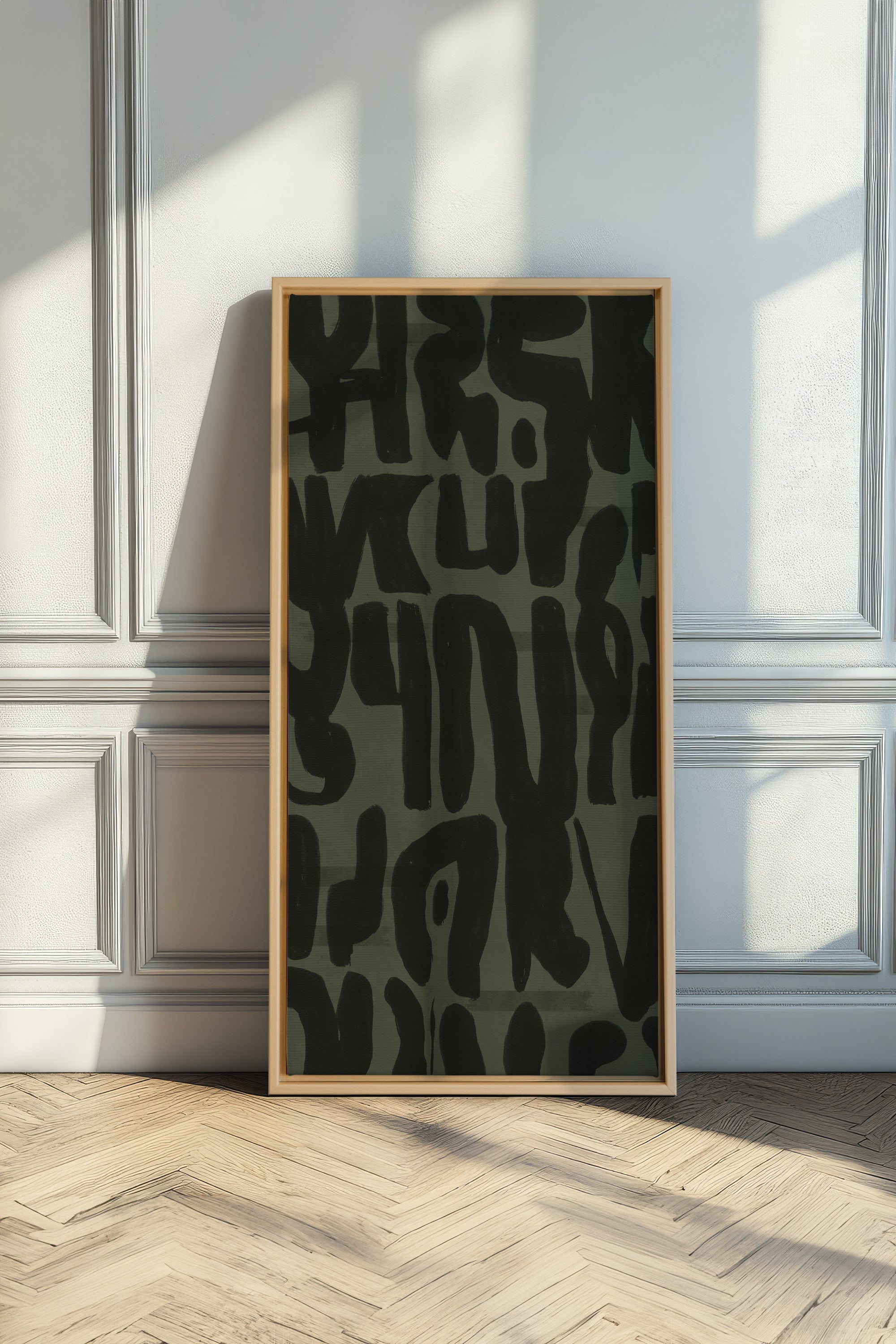 WILD SCRIPT, Obra de Arte en Lienzo Estirado