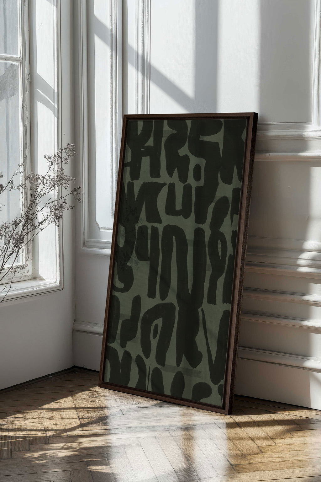 WILD SCRIPT, Obra de Arte en Lienzo Estirado
