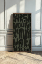 WILD SCRIPT, Obra de Arte en Lienzo Estirado