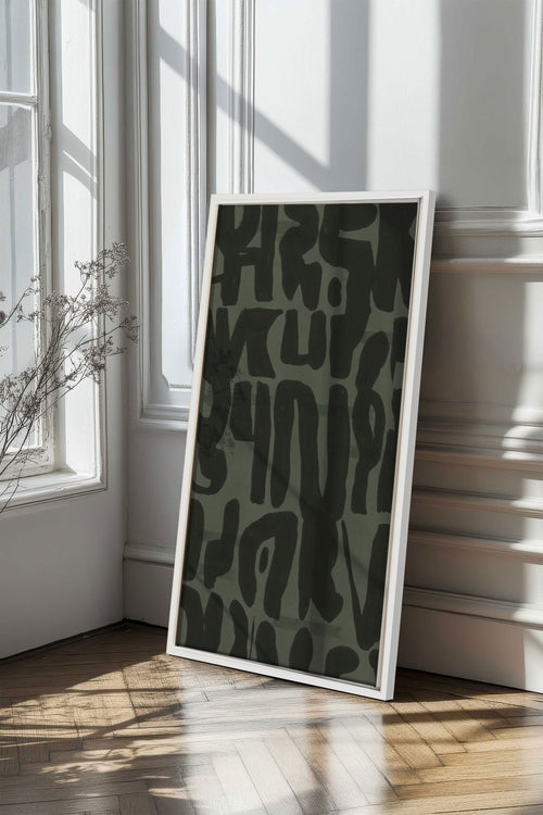 WILD SCRIPT, Obra de Arte en Lienzo Estirado