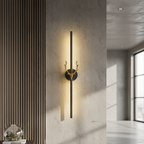Lámpara de pared LED con cuernos dorados