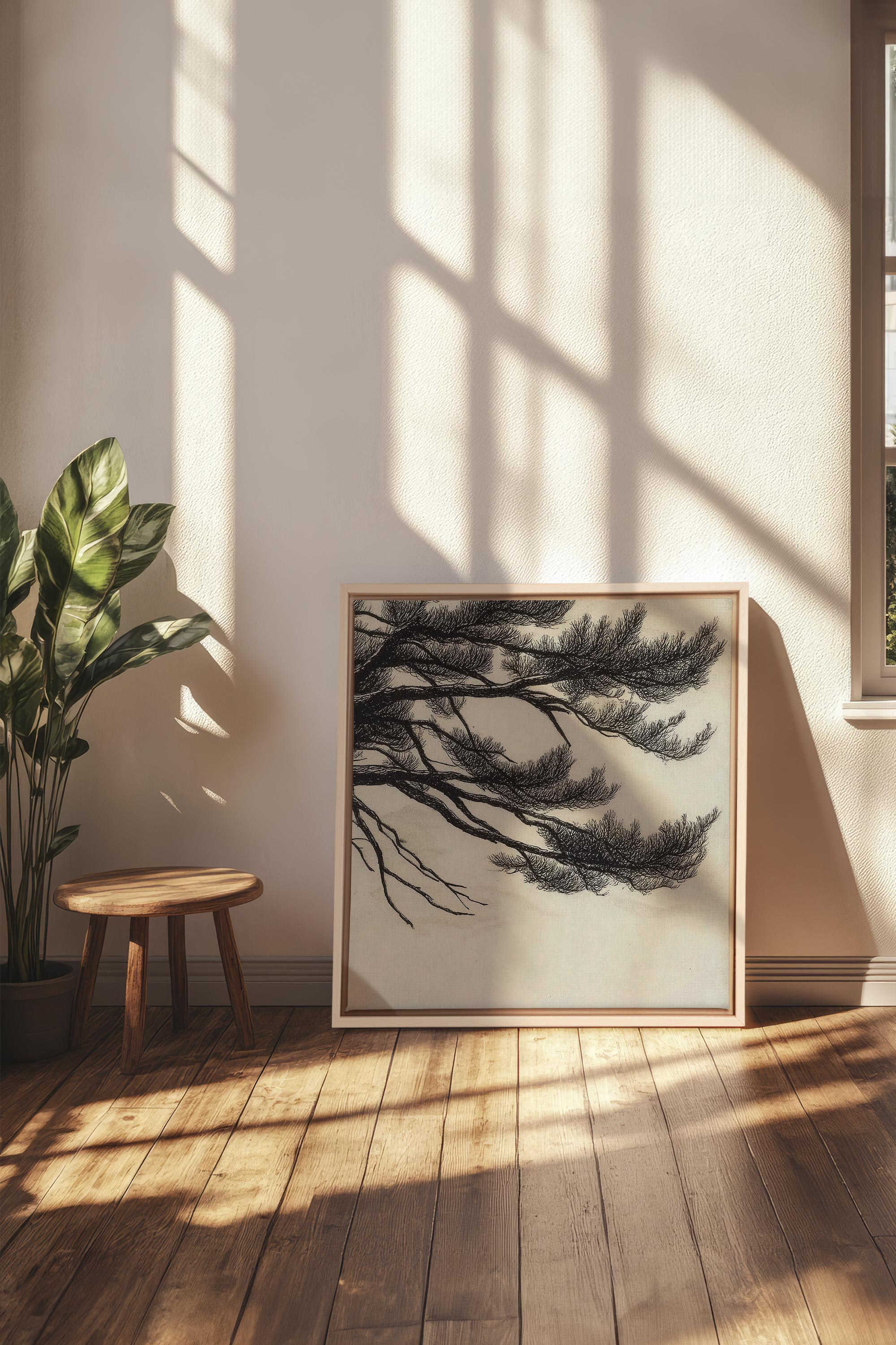 WINDSWEPT PINES, Stretched Canvas Artwork