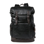Men's Pleather Backpack – Black