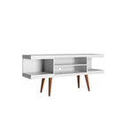 Eureka Modern 53.14" TV Stand with 4 Shelves - White