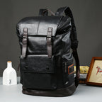 Men's Pleather Backpack – Black