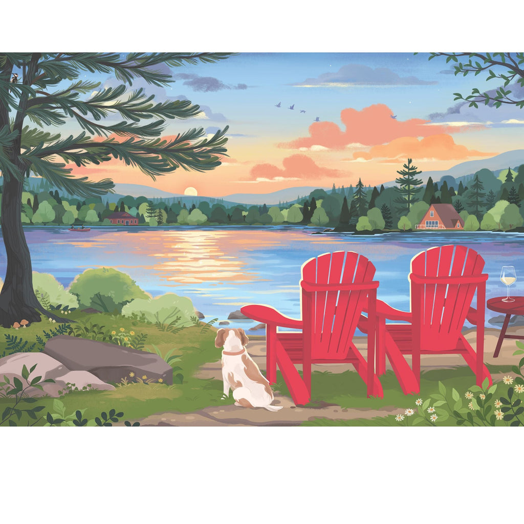 Paysage champêtre | Puzzle de 500 pièces pour adultes | Conçu au Canada par Nicolle Lalonde