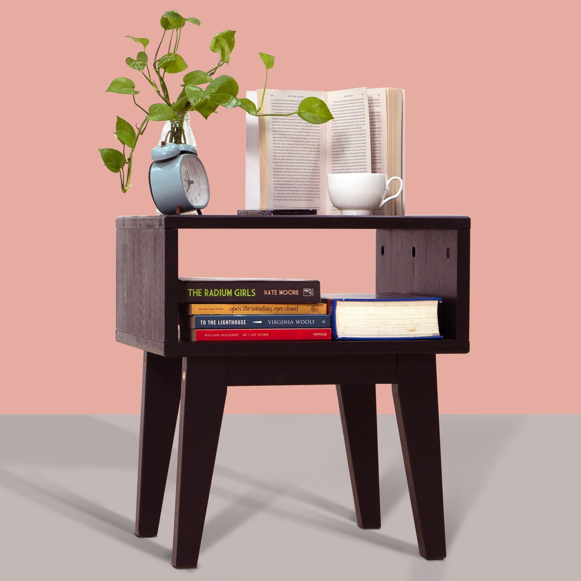 Acacia Serena Solid Wood Nightstand - Elegant and Durable Bedside Storage