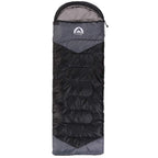 Sleeping Bag 3 Seasons (Summer, Spring, Fall) Warm & Cool Weather - Lightweight,Waterproof Indoor & Outdoor Use for Kids, Teens & Adults for Camping Hiking, Backpacking and Survival (Black Grey) 🍁 All In One Marketplace Canada