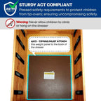 Acacia Harmony Dresser with 5 Drawers for Stylish Storage Solutions