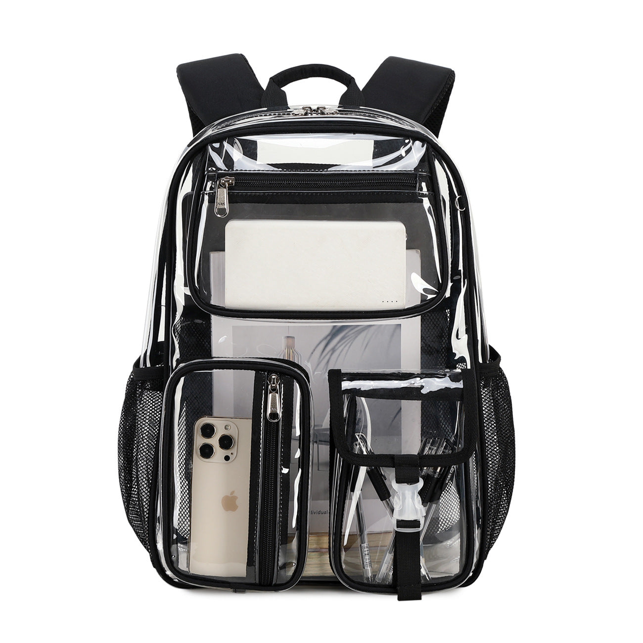 Clear Transparent Backpack – Large Capacity