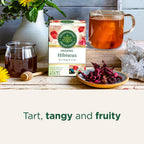 Traditional Medicinals - Organic Hibiscus Herbal Tea (Pack of 6) - Fair Trade Ingredients - Tart, Tangy and Fruity - 96 Tea Bags Total