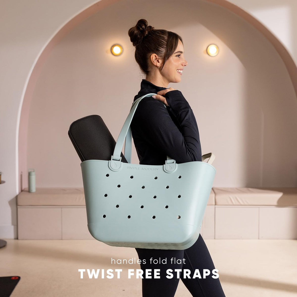 Simple Modern Waterproof Rubber Beach Bag | Extra Large | Beige