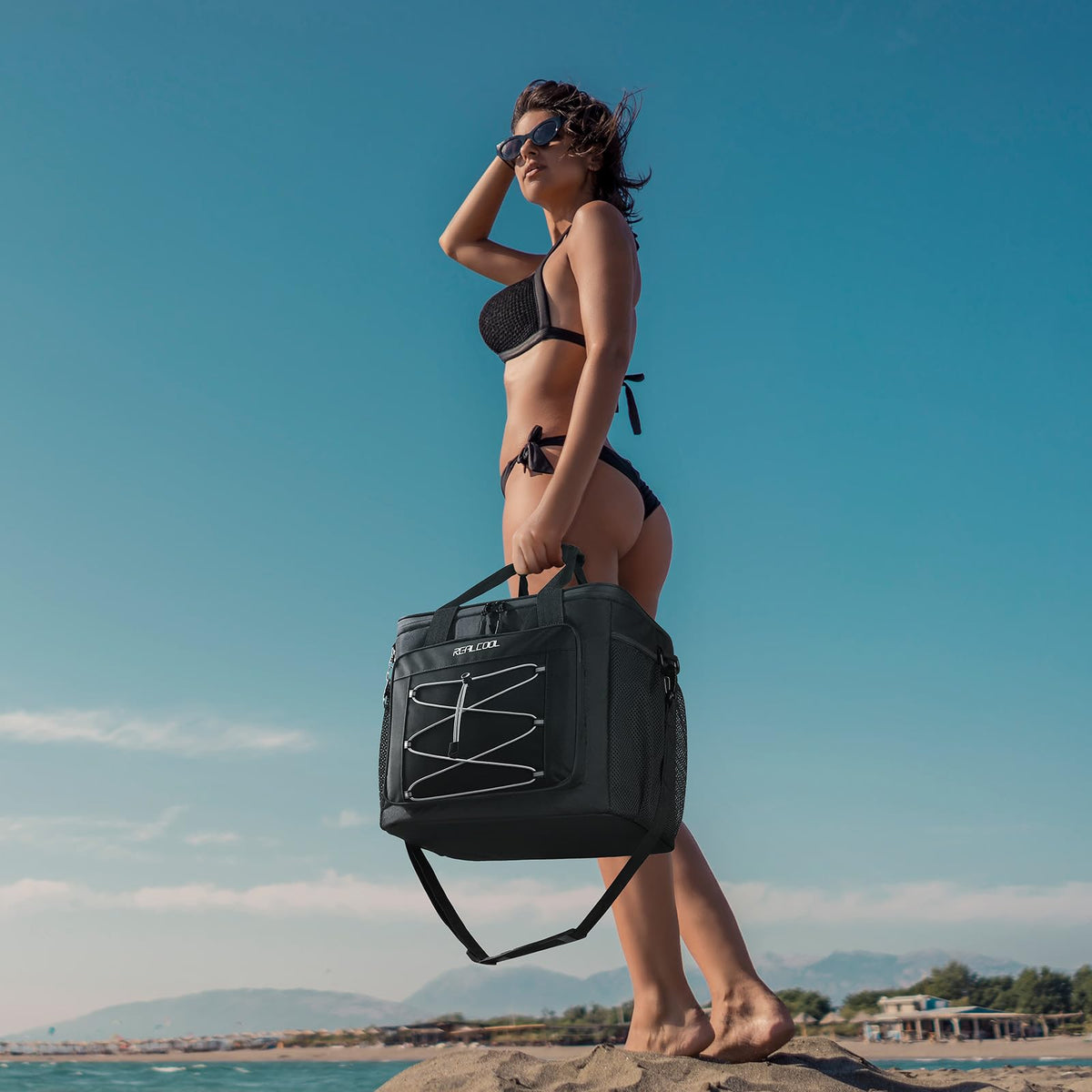 RealCool 35/45 Can Collapsible Soft Cooler Bag, Leakproof Ice Chest