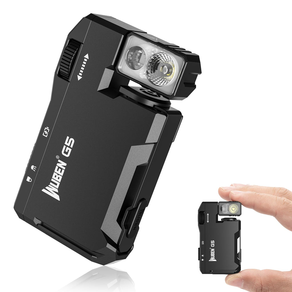 WUBEN G5 Flashlight Rechargeable, Mini EDC Flashlight Camping, Torch Light