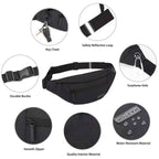 MAXTOP Large Fanny Pack for Women Men with 4-Zipper Pockets Gifts for Enjoy Festival Sports Workout Traveling Running Casual Hands-Free Water-Resistant Sling Waist Pack Bag Carrying of Phones 🍁 All In One Marketplace Canada