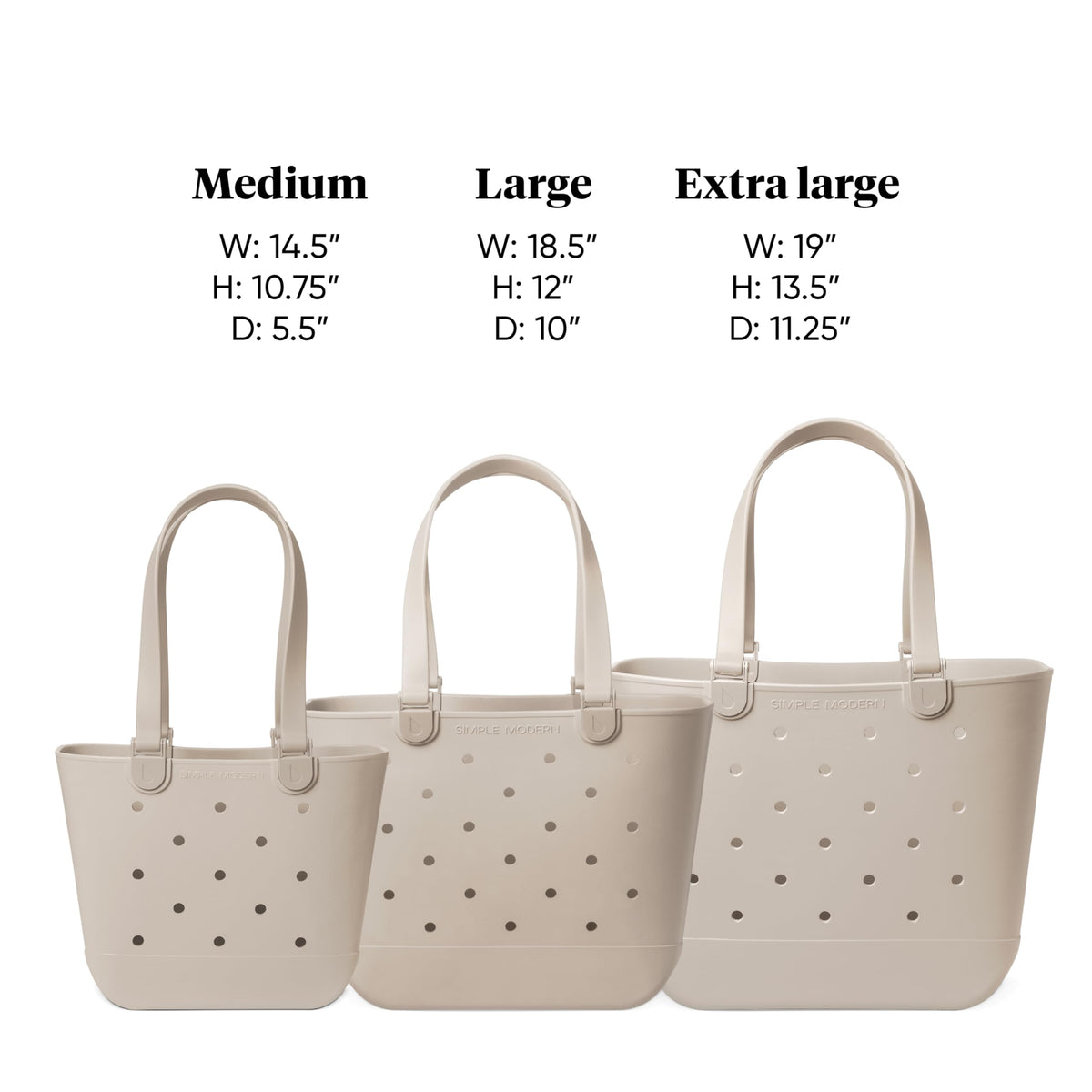 Simple Modern Waterproof Rubber Beach Bag | Extra Large | Green