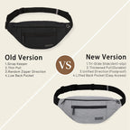 MAXTOP Large Fanny Pack for Women Men with 4-Zipper Pockets Gifts for Enjoy Festival Sports Workout Traveling Running Casual Hands-Free Water-Resistant Sling Waist Pack Bag Carrying of Phones 🍁 All In One Marketplace Canada