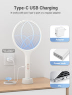 YISSVIC Bug Zapper Racket 4000 Volt Electric Fly Swatter Fly Zapper Indoor Outdoor Dual Modes with Attractant Light Rechargeable 🍁 All In One Marketplace Canada