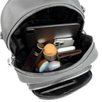 Large Capacity Soft Leather Student Backpack Trendy Travel Bag