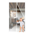 White Magnetic Screen Door Fits Door Size 32x80in Screen Size 34x82in Heavy Duty Mesh Full Frame With Magic Tape 🍁 All In One Marketplace Canada