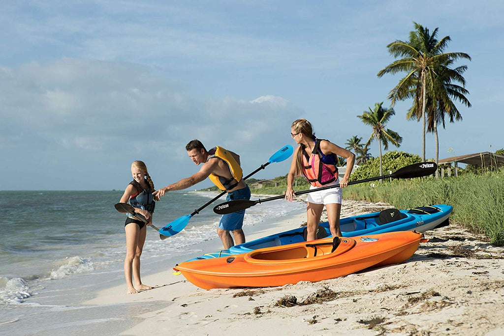 Pelican Poseidon Paddle - Aluminum Shaft with Reinforced Fiberglass Blades - Lightweight, Adjustable Kayaks Paddles - Perfect for Kayaking Boating & Kayak Fishing