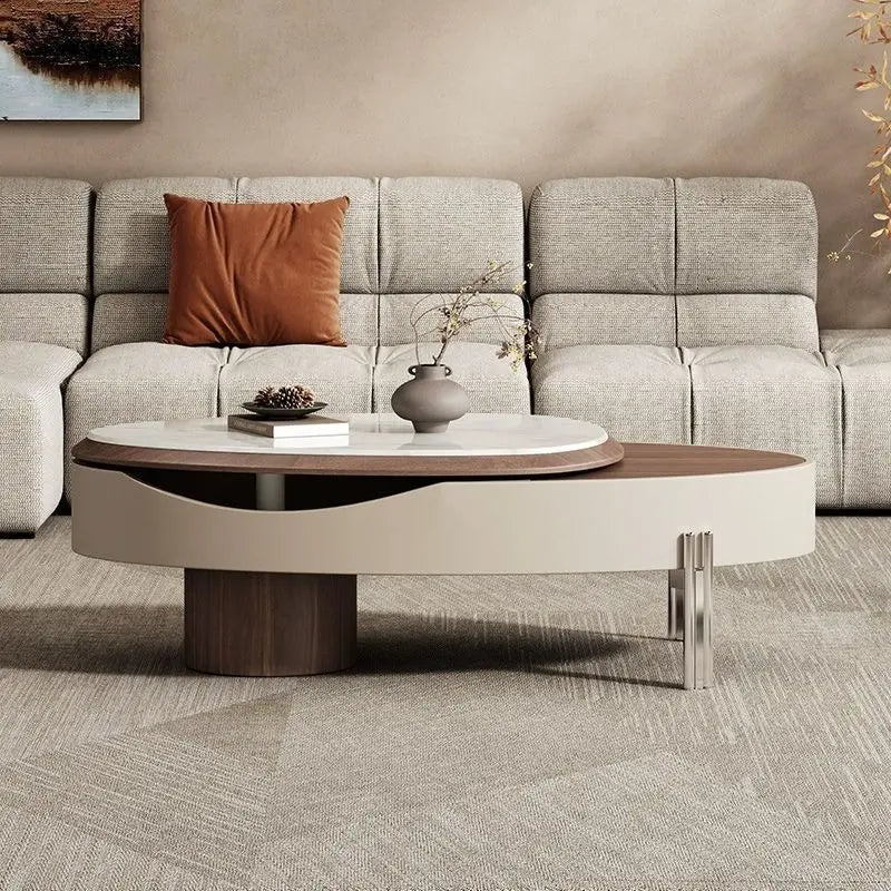 Mesa de centro inteligente BT77: Altura ajustable, extensible, rotación de 360 grados