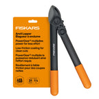 Fiskars 15-Inch PowerGear Loppers, Sharp Steel Blade Bush and Tree Trimmer, Cuts up to 1.25-Inch Diameter Branches, Rust Resistant and Lightweight Pruner, Yard Tools for Gardening