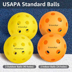 JoncAye Pickleball Paddles Set of 4 Rackets and Balls with Paddle Case, Lead Tape, Ball Bag, Carbon Fiber Pickle-Ball Raquette for Beginner | USAPA Approved Pickleball Equipment with Accessories 🍁 All In One Marketplace Canada