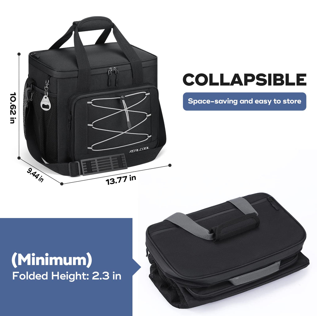 RealCool 35/45 Can Collapsible Soft Cooler Bag, Leakproof Ice Chest