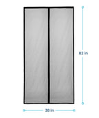 Flux Phenom Magnetic Screen Door - Bugs Out, Breeze in - 9min Install Auto-Sealing Heavy Duty Double Stitched Mesh, 52 Magnets, Hands Free Sliding & Patio Doors Net, Pet & Kid Friendly, 38 x 82 Inch 🍁 All In One Marketplace Canada