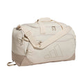 Adidas Unisex-Adult Defender 5 Small Duffel Bag, Crystal Linen/Trace Khaki, One Size Fits All