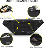 MAXTOP Large Fanny Pack for Women Men with 4-Zipper Pockets Gifts for Enjoy Festival Sports Workout Traveling Running Casual Hands-Free Water-Resistant Sling Waist Pack Bag Carrying of Phones 🍁 All In One Marketplace Canada