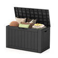 Ceecysaa 45 Gallon Deck Box Outdoor, Waterproof Storage Box, Black