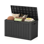Ceecysaa 45 Gallon Deck Box Outdoor, Waterproof Storage Box, Black