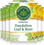 Traditional Medicinals - Organic Dandelion Leaf and Root Herbal Tea (Pack of 6) - 96 Tea Bags Total